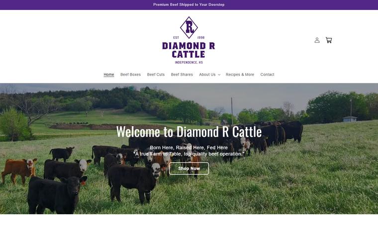 Diamond R Cattle homepage