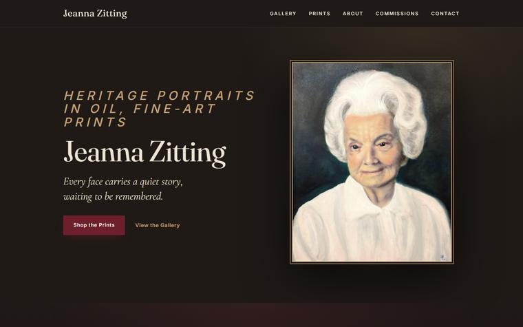 Jeanna Zitting Fine Art homepage