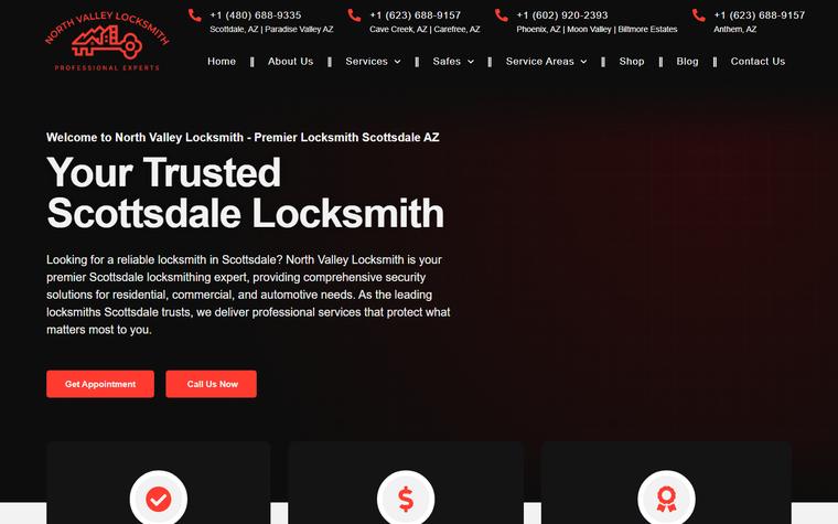 North Valley Locksmith homepage