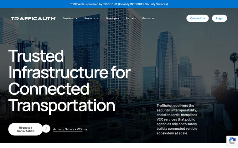 TrafficAuth homepage